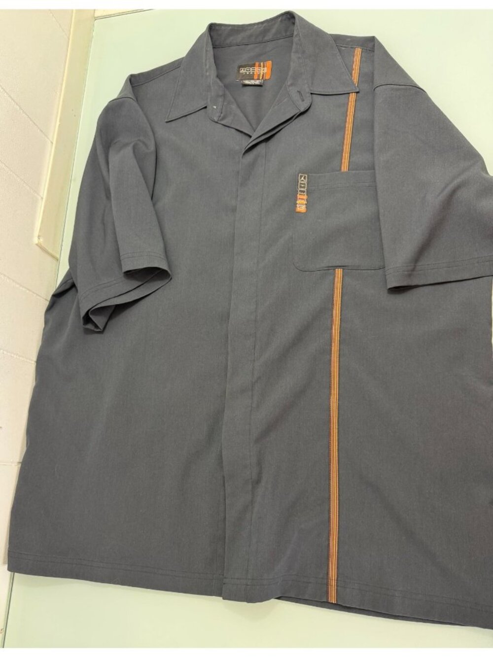 Vintage Jordan Button Up Shirt Mens XXL 2XL Bowling Short Sleeve Retro Jumpman